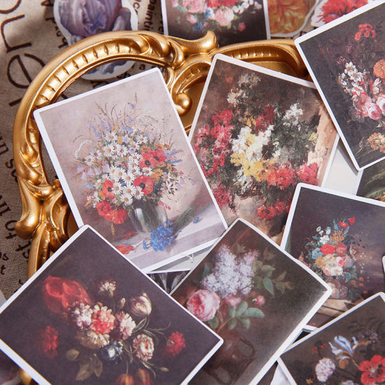 Bild von Kreative Blumen Japanisches Papier DIY Scrapbook Aufkleber