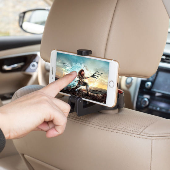 Image de Crochet de support de téléphone portable multifonction pour siège de voiture en ABS