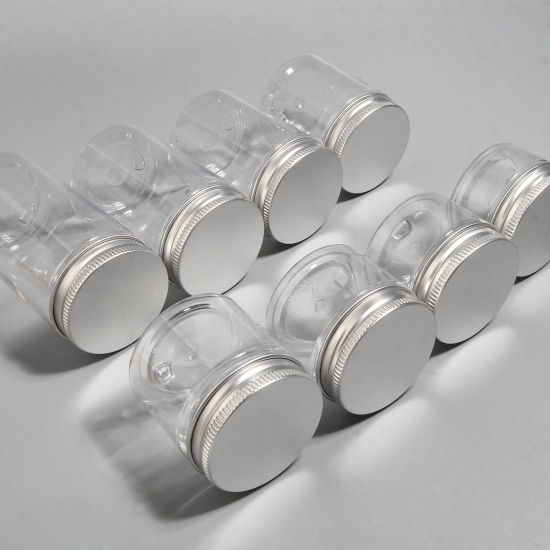 PET瓶 円筒形 銀メッキ 10 個 の画像