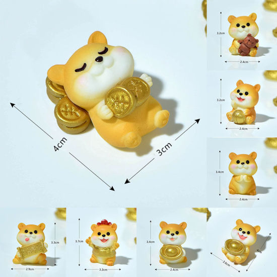Imagen de Fortune Dog Resin Micro Landscape Miniature Decoration