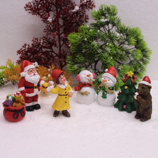 Picture of Christmas Resin Micro Landscape Miniature Hanging Decoration