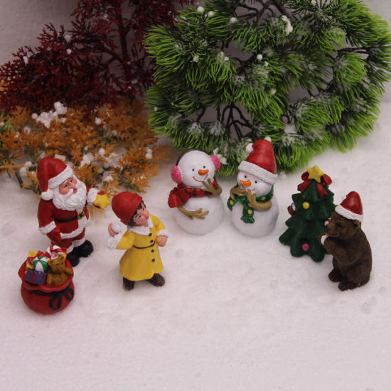 Picture of Christmas Resin Micro Landscape Miniature Hanging Decoration