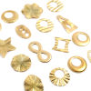 Image de Pendentifs en Acier Inoxydable Doré 2 Pcs