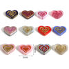Imagen de Vidrio día de San Valentín Cuentas Checas Multicolor Corazón 17mm x 14mm, Agujero: Aprox 1mm, 2 Unidades