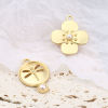 Picture of Zinc Based Alloy Charms Matt Gold 5 PCs