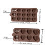 Picture of 3D Love Diamond Heart Silicone Chocolate Mold Baking Mold