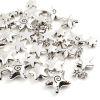 Picture of Zinc Based Alloy Galaxy Spacer Beads Star Antique Silver Color 50 PCs