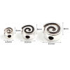 Picture of Zinc Based Alloy Spacer Beads Round Antique Silver Color Swirl 200 PCs