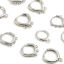 Picture of Brass Hoop Earrings Real Platinum Plated W/ Loop 2 PCs