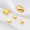 Picture of Brass Valentine's Day Beads 18K Real Gold Plated Heart 10 PCs
