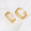 Picture of Stainless Steel Open Adjustable Rings Gold Plated 18.5mm(US size 8.5), 1 Piece