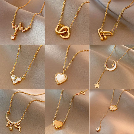 Stainless Steel Necklace Multicolor 1 Piece