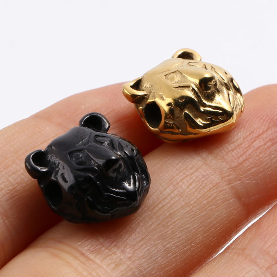 Immagine di Acciaio Inossidabile Perline Orso Multicolore 13mm x 13mm, Buco: Circa 2.7mm, 1 Pz