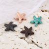 Picture of Zinc Based Alloy Ocean Jewelry Spacer Beads Star Fish Multicolor About 14mm x 13.5mm, Hole: Approx 1.3mm, 20 PCs