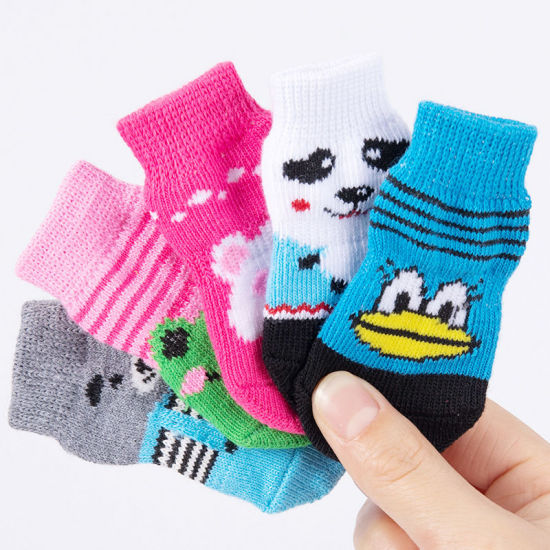 Picture of Winter Warm Cotton Non-slip Dog Socks Pet Accessories