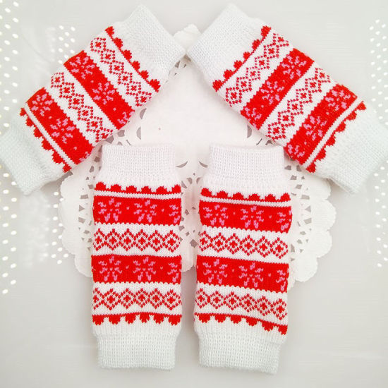 Image de Genouillère de protection anti-sale tricotée en coton à rayures pour accessoires d'animaux de compagnie pour chien et chat