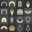 Picture of Stainless Steel Charms Gold Plated 1 Piece