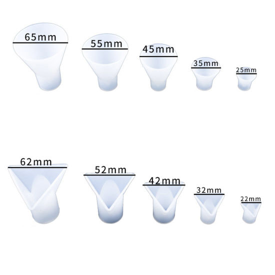 Изображение Силикон Модель для эпоксидной смолы Коническая форма Белый 1 ШТ