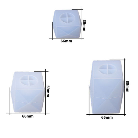 Imagen de Silicona Molde Candelero Blanco 1 Unidad