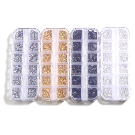 Bild von Eisenlegierung Schmuckzubehör Bunt Kreis 10mm - 4mm D., 1 Box