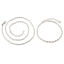 Imagen de Hierro Cable Cadena Cruz Collares Tono de Plata 1 Paquete ( 12 Unidades/Paquete)