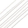 Imagen de Hierro Cable Cadena Cruz Collares Tono de Plata 1 Paquete ( 12 Unidades/Paquete)
