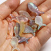 Bild von Natur Muschel Ozean Schmuck Charms Fisch Bunt 25mm x 10mm, 2 Stück