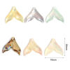 Bild von Natur Muschel Charms Fischschwanz Bunt 20mm x 19mm, 2 Stück