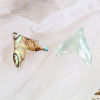 Bild von Natur Muschel Charms Fischschwanz Bunt 20mm x 19mm, 2 Stück