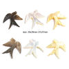 Bild von Natur Muschel Religiös Charms Taube Bunt 29mm x 29mm, 1 Stück