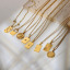 Image de Respectueux de la Nature Simple & Décontracté Collier à Pendentif Chaîne Maille Forçat Élégant en 304 Acier Inoxydable Plaqué Or 18K Rectangle Pour Femmes Fête 1 Pièce