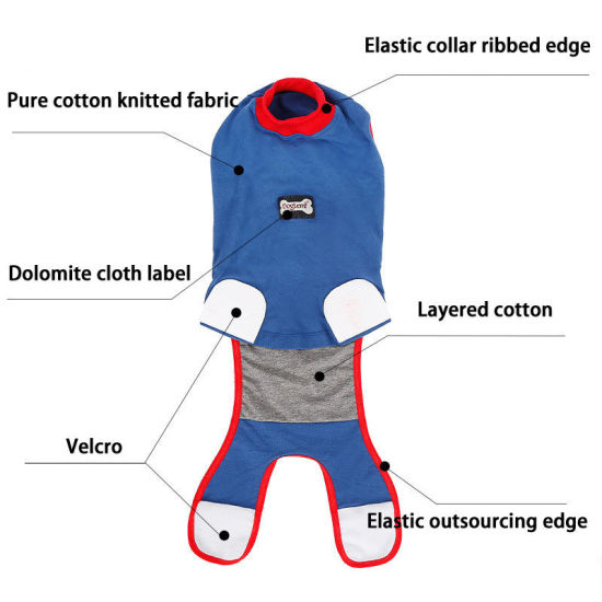 Picture of Cotton Recovery Dog Suit Soft High Elasticity Pet Clothing