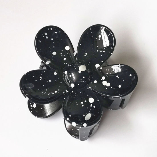 Picture of ABS Hair Clips Multicolor Flower 7cm x 7cm, 1 Piece