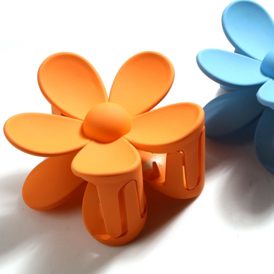 Picture of ABS Hair Clips Multicolor Flower 7cm x 7cm, 1 Piece