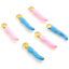 Bild von Zinklegierung Charms Chili Vergoldet Bunt Emaille 20mm x 5mm, 10 Stück