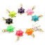 Picture of Brass Ocean Jewelry Charms Gold Plated Multicolor Sea Turtle Animal Enamel 22mm x 12mm, 2 PCs