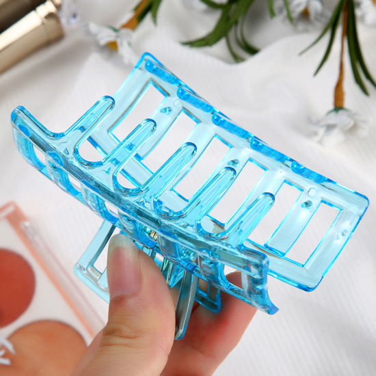 Picture of Plastic Hair Clips Multicolor Geometric Hollow 1 Piece