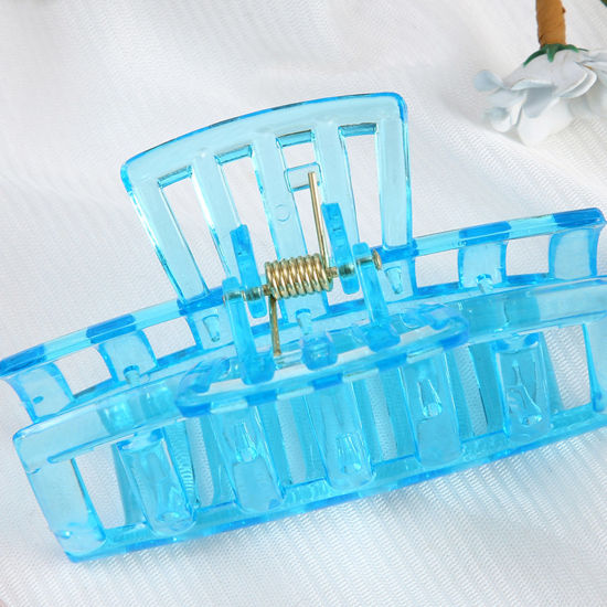Picture of Plastic Hair Clips Multicolor Geometric Hollow 1 Piece