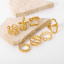Picture of Eco-friendly Simple & Casual Simple 18K Real Gold Plated 304 Stainless Steel Open Wrap Rings For Women