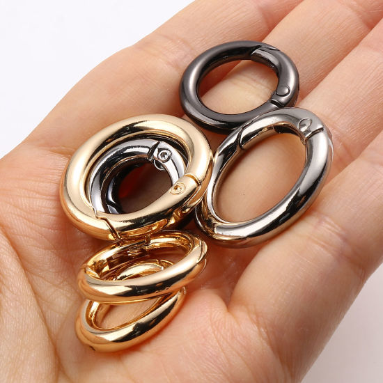 Picture of Zinc Based Alloy Safety Rings Round Multicolor 10 PCs