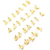 Image de Breloques en Alliage de Zinc Lettre Multicolore 13mm x 9mm, 1 Kit ( 26 Pcs/Kit)