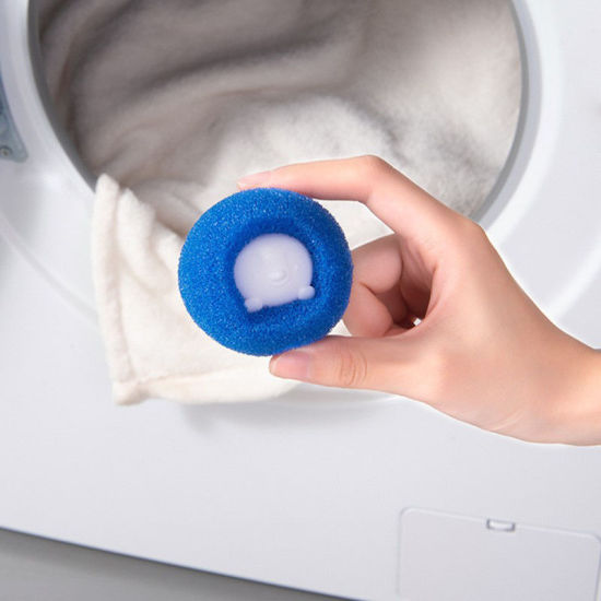 Picture of Sponge & PP Anti Entanglement Openable Reusable Laundry Washing Machine Balls