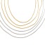 Picture of Iron Based Alloy Snake Chain Necklace Multicolor 2 Packets ( 10 PCs/Packet)
