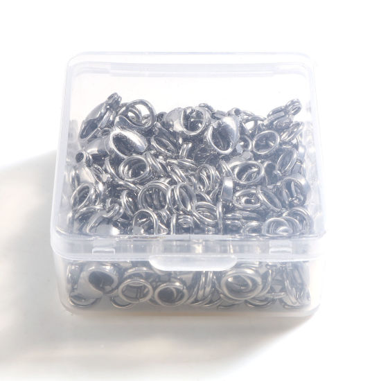 Picture of Stainless Steel Jump Rings Findings Silver Tone 1 Box