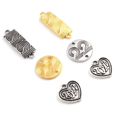 Lega di Zinco Anno Connettore Accessori Multicolore 10 Pz