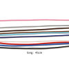 Imagen de Collar de Cuerda Trenzada Cera Corea + Poliéster ,Multicolor y45cm de longitud, 20 Unidades