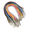 Imagen de Collar de Cuerda Trenzada Cera Corea + Poliéster ,Multicolor y45cm de longitud, 20 Unidades