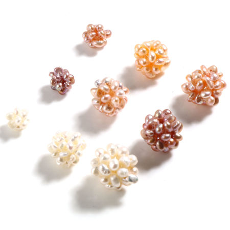 Natural Pearl Baroque Beads Flower Multicolor 1 Piece