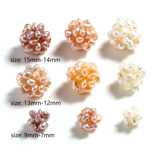 Picture of Natural Pearl Baroque Beads Flower Multicolor 1 Piece