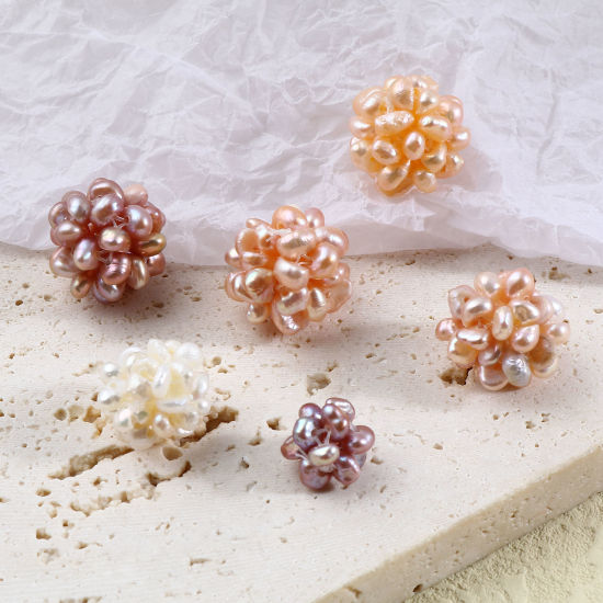 Picture of Natural Pearl Baroque Beads Flower Multicolor 1 Piece